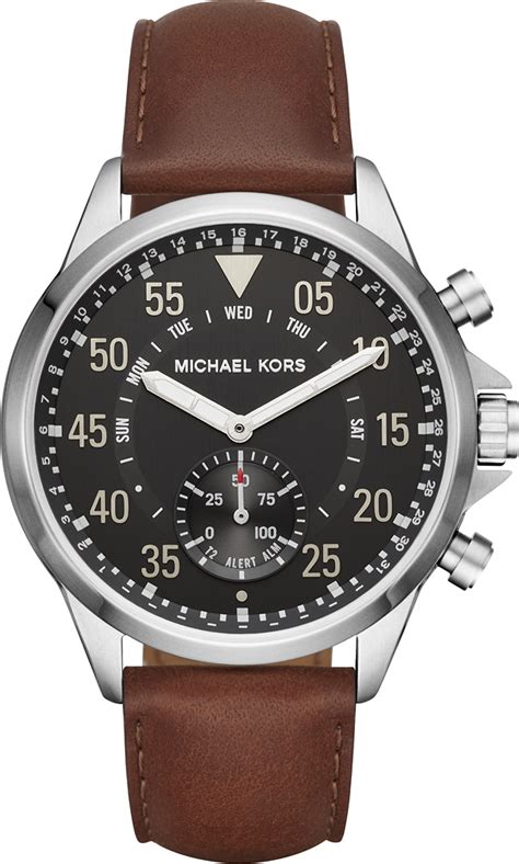 michael kors gage stainless steel hybrid smartwatch men's|Michael Kors Men's Gage Stainless.